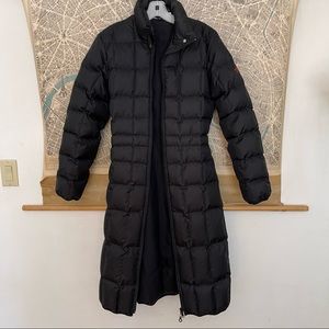 DKNY Active Black Long Puffer Coat